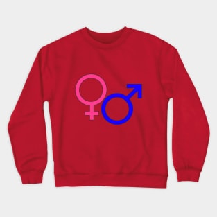 Male and Female Symbols Crewneck Sweatshirt